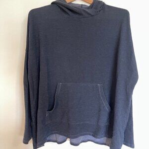 SUNDRY Oversized Grey Black Hoodie Viscose Size 3